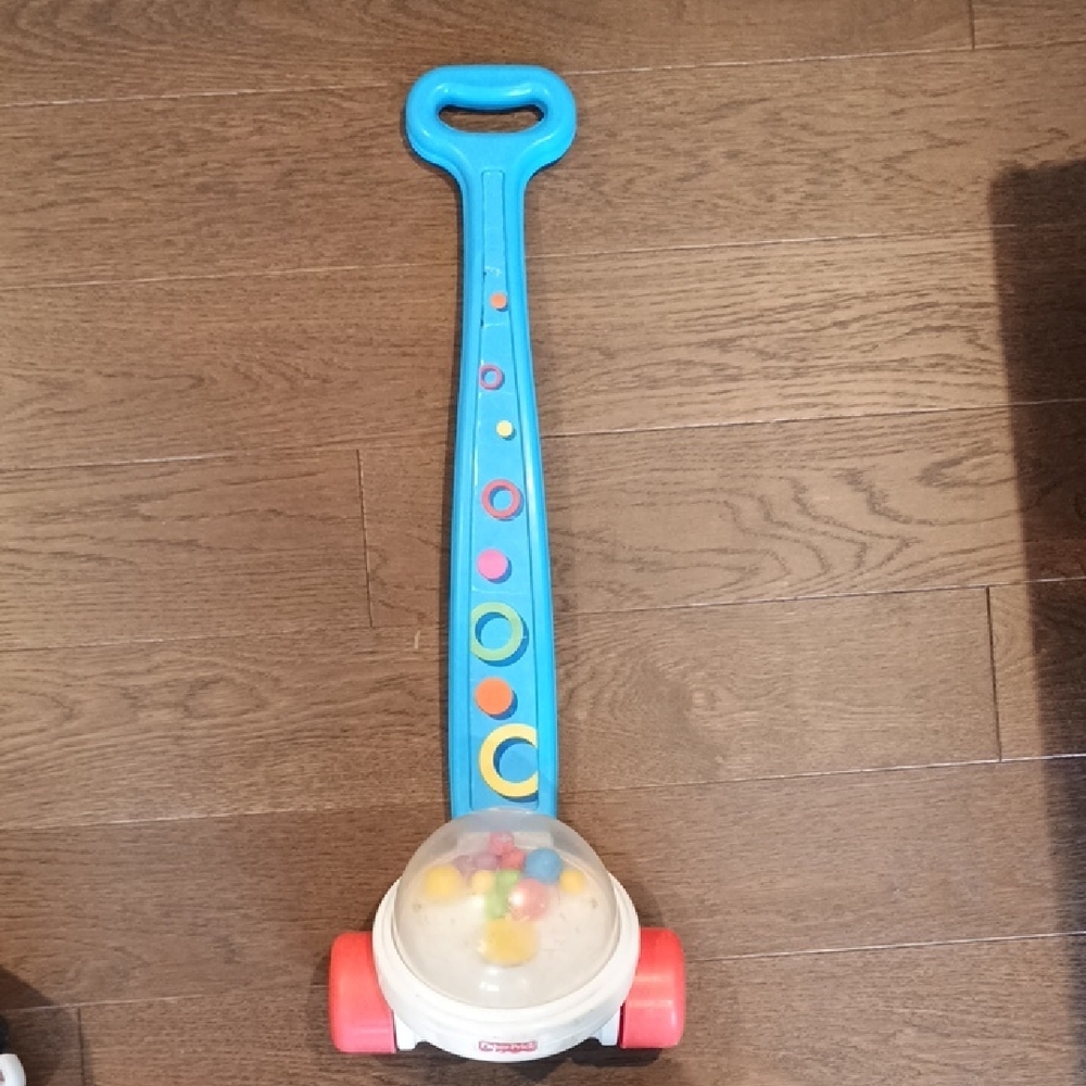 Fisher-Price Blue Push Popper with Multicolored Accents